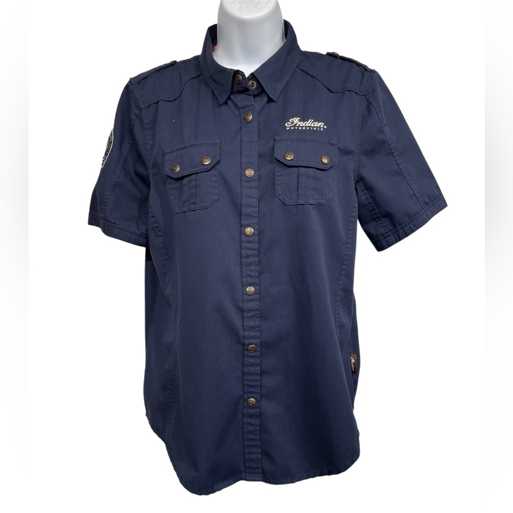 Indian Motorcycles button-down size large